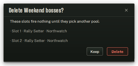 Deleting a pool names every slot that still uses it.