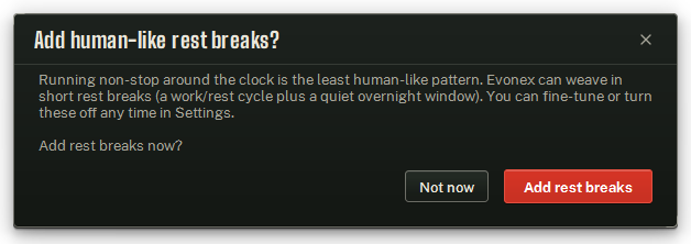 The question the first Start of every instance asks.